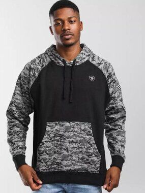 Ariat Men’s Logo Hoodie Pullover Sweatshirt Western Casual NWT | M05B53/53